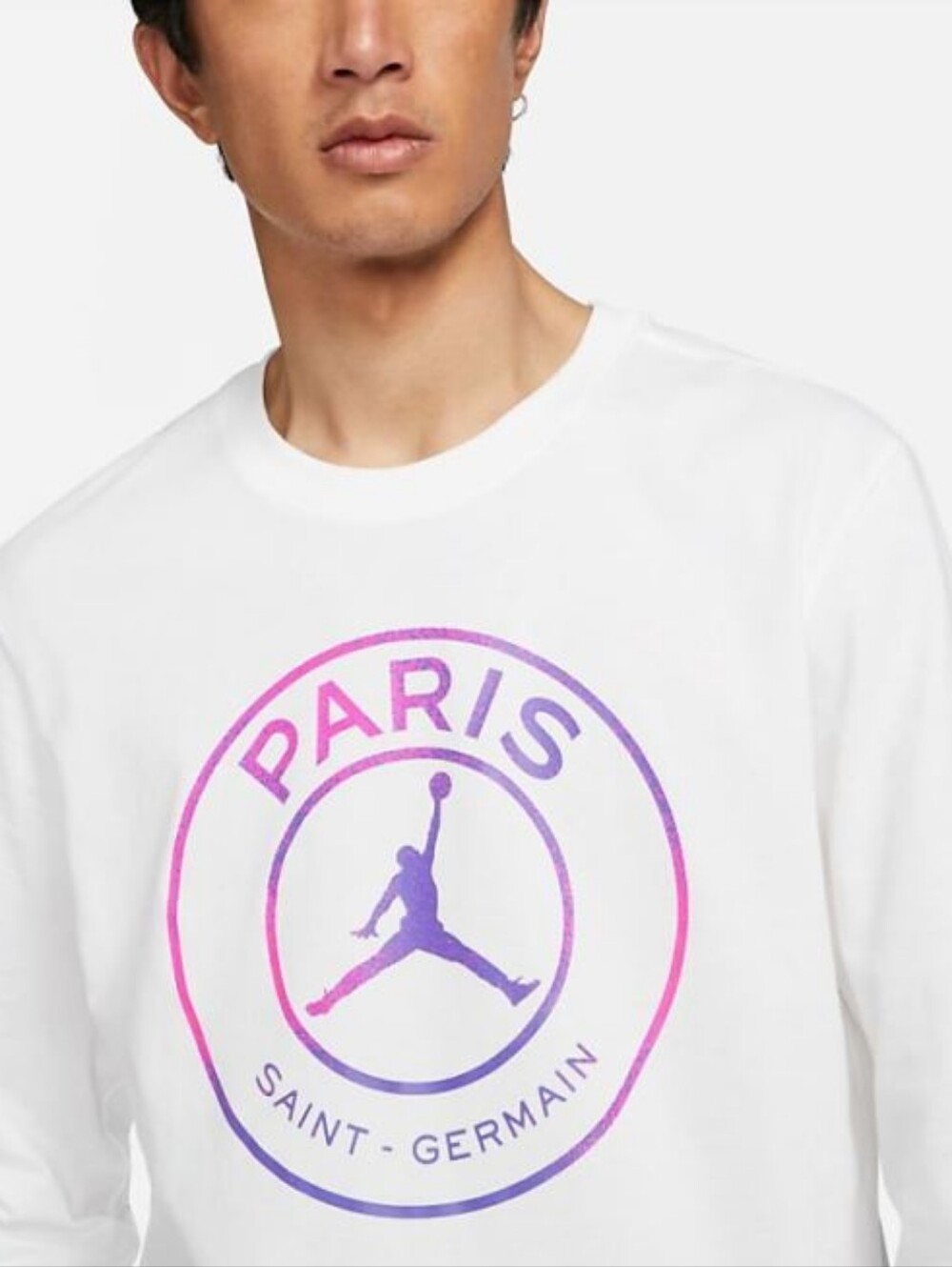 Nike Jordan x Paris Saint-Germain White Unisex Long Sleeve Tee, 🔮 PSG | RARE ⚽️